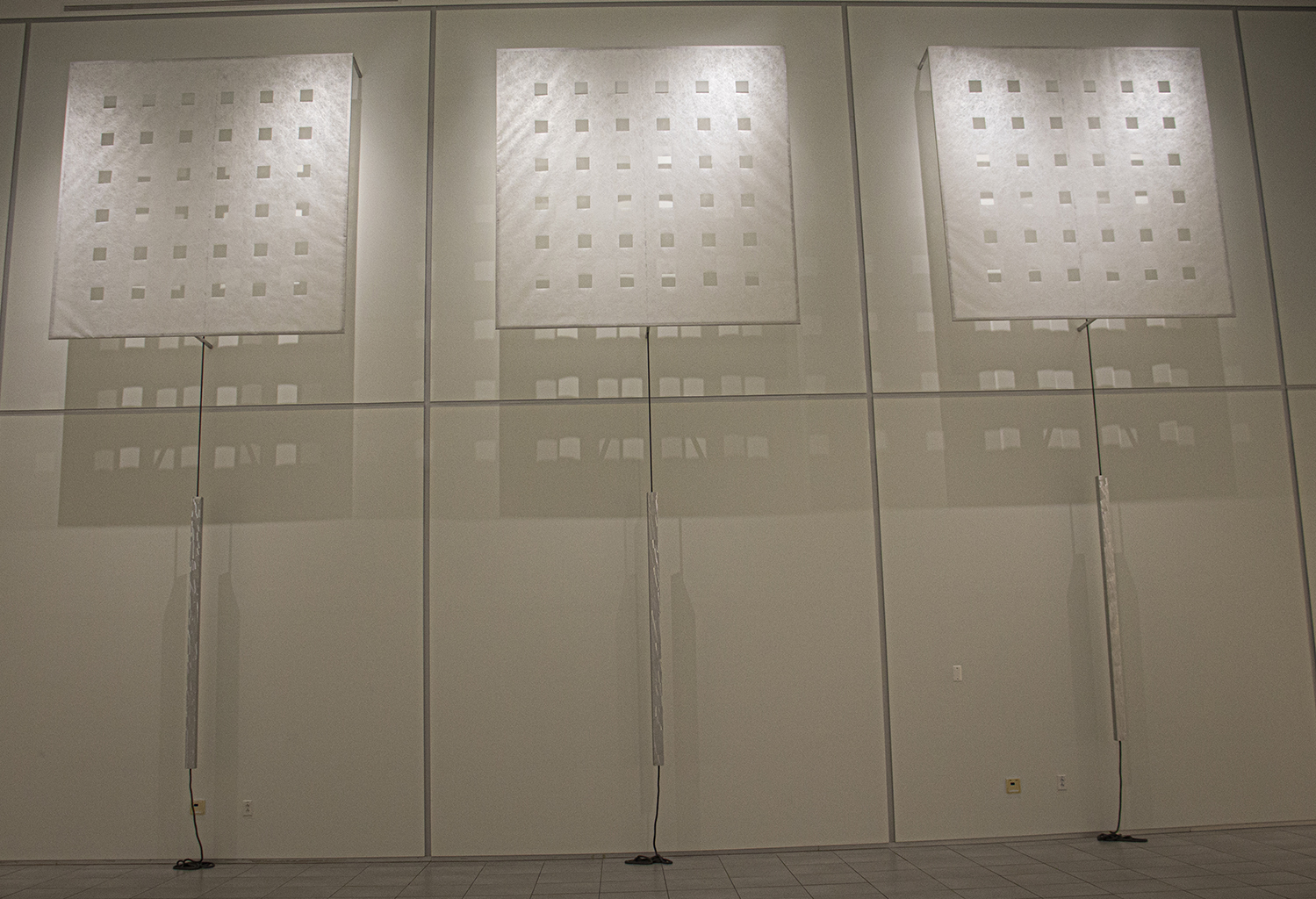 Squared 2 Each 8’h x 8'w , 16” off wall , 24’ to floor