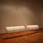 Balancing Act132”h x 135”w x 7”d; extends 77” out from wall; stands 96”h on wall