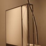 Strongarmed33”h x 24.75”w x 12d on 48”h pedestal